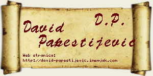 David Papestijević vizit kartica